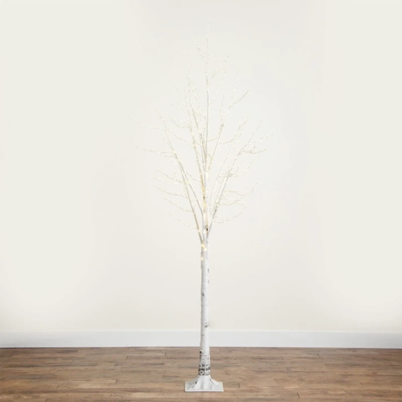 8 ft. LED White Birch Christmas Tree