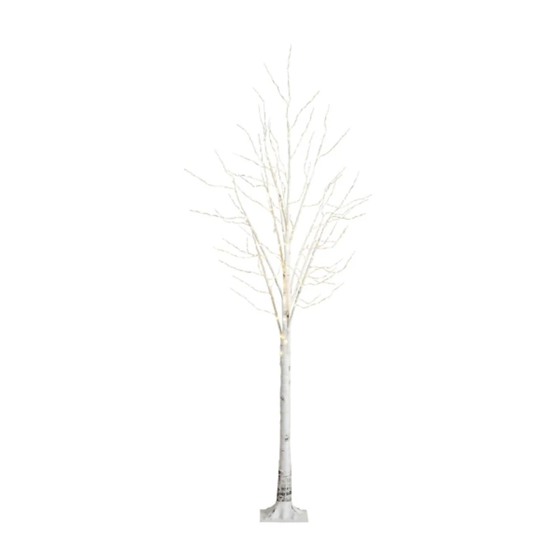 8 ft. LED White Birch Christmas Tree