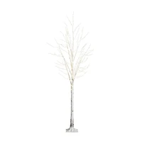 8 ft. LED White Birch Christmas Tree
