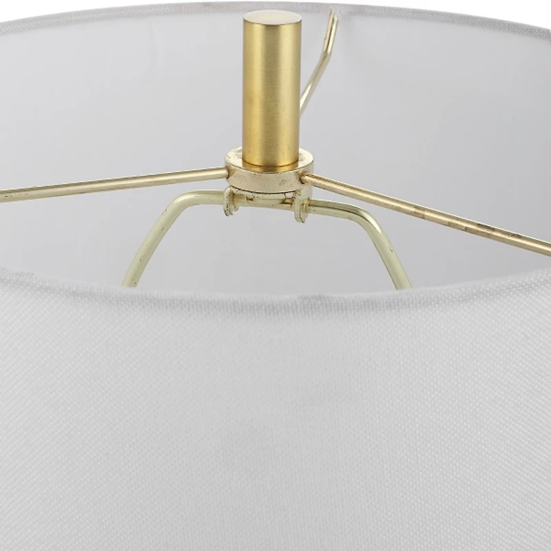 Marble and Gold Turret Buffet Lamp