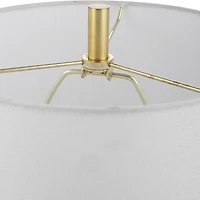 Marble and Gold Turret Buffet Lamp