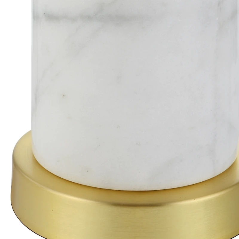 Marble and Gold Turret Buffet Lamp