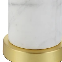 Marble and Gold Turret Buffet Lamp