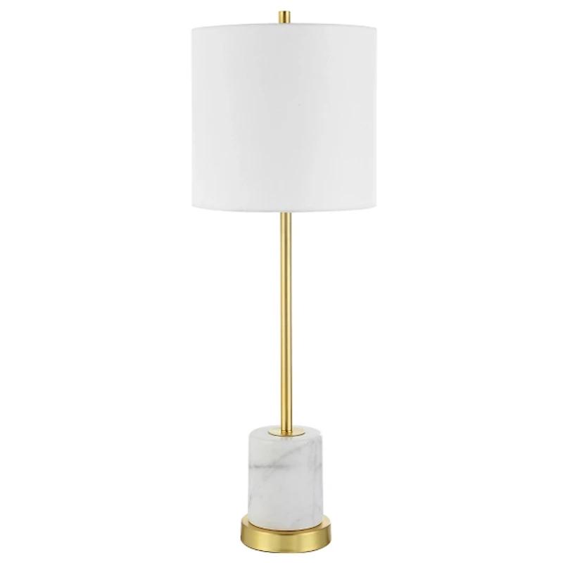 Marble and Gold Turret Buffet Lamp