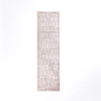 Maya Red Botanical Washable Runner, 2x7