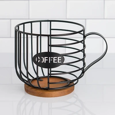 Black Metal Coffee Basket