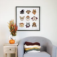 Halloween Hounds Framed Art Print