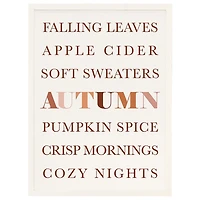 Fall Essentials Framed Wall Plaque