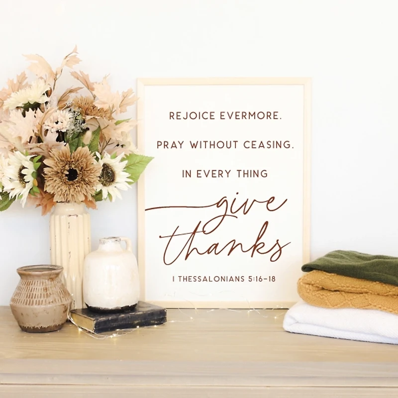 Rejoice Evermore Framed Wall Plaque