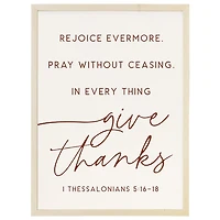 Rejoice Evermore Framed Wall Plaque