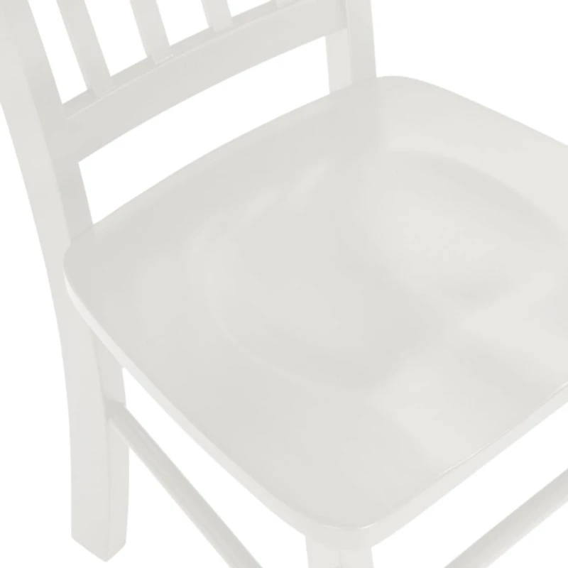 Cream Wood Shaker Dining Chairs, Set of 2