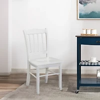 Cream Wood Shaker Dining Chairs, Set of 2