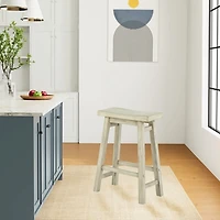 Sawgrass Wooden Saddle Seat Counter Stool