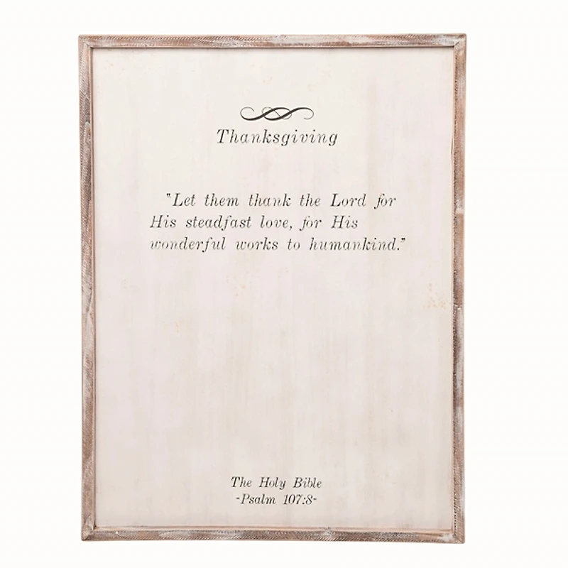 Thanksgiving Blessing Framed Wall Plaque