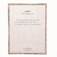 Thanksgiving Blessing Framed Wall Plaque