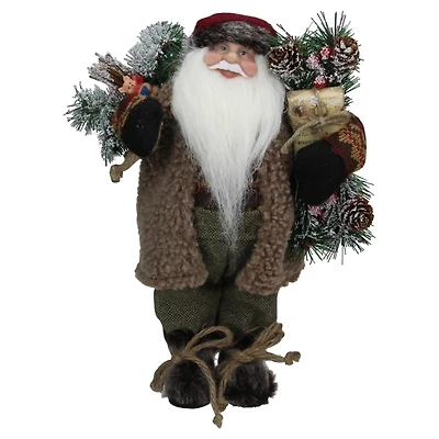 Country Santa with Gifts Figurine