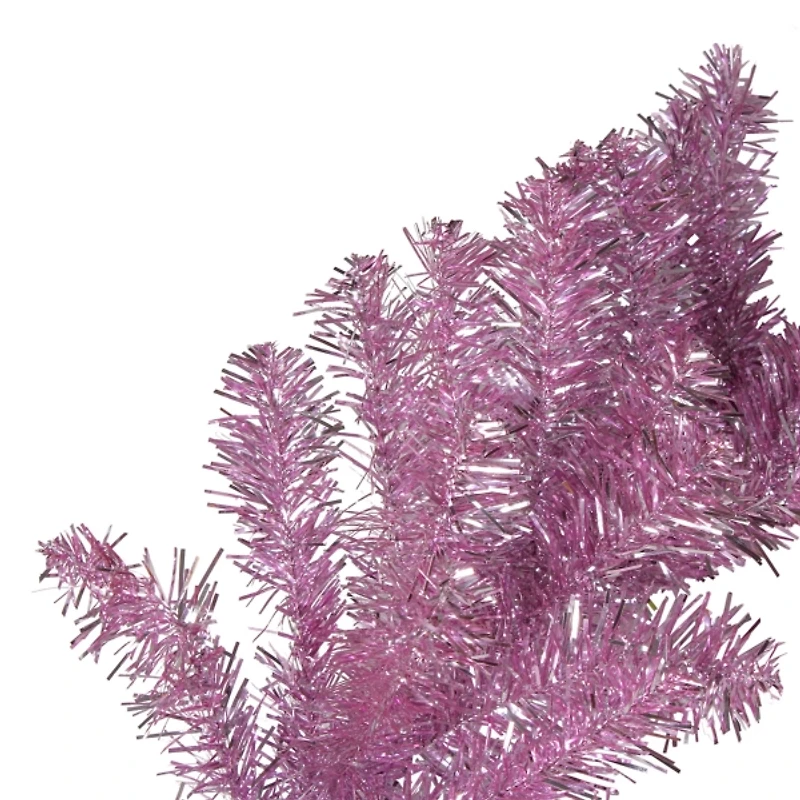 Pink Tinsel Christmas Garland
