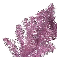 Pink Tinsel Christmas Garland