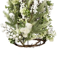 Glitter Pine and Berry Mini Christmas Tree