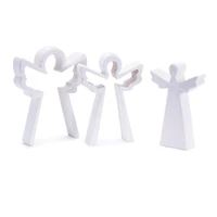 Nesting White Angel Decorations, Set of 2