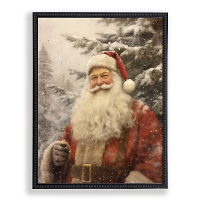 Santa in a Red Suit Framed Art Print