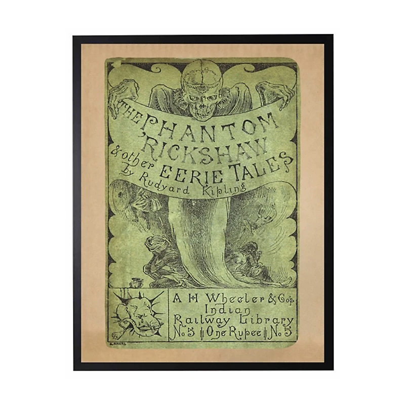 The Phantom Rickshaw Framed Halloween Wall Plaque