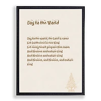 Joy to the World Black Framed Wall Plaque