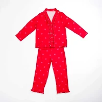 Valentine Ruffle Heart Pajama Set