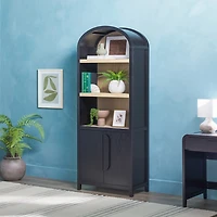 Black Arched Modern Chantelle Bookcase