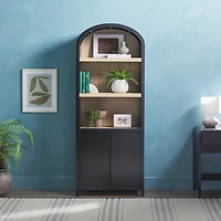 Black Arched Modern Chantelle Bookcase