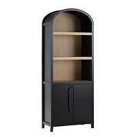 Black Arched Modern Chantelle Bookcase