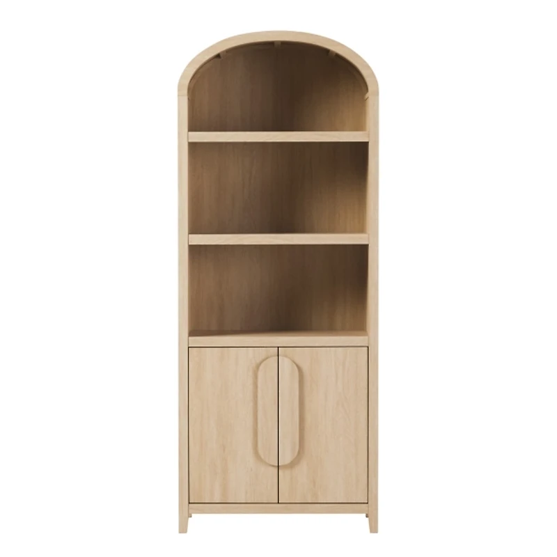 Coastal Arched Modern Chantelle Bookcase