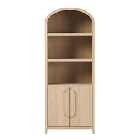 Coastal Arched Modern Chantelle Bookcase