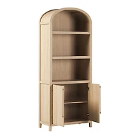 Coastal Arched Modern Chantelle Bookcase