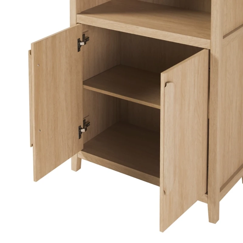 Coastal Arched Modern Chantelle Bookcase