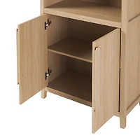 Coastal Arched Modern Chantelle Bookcase