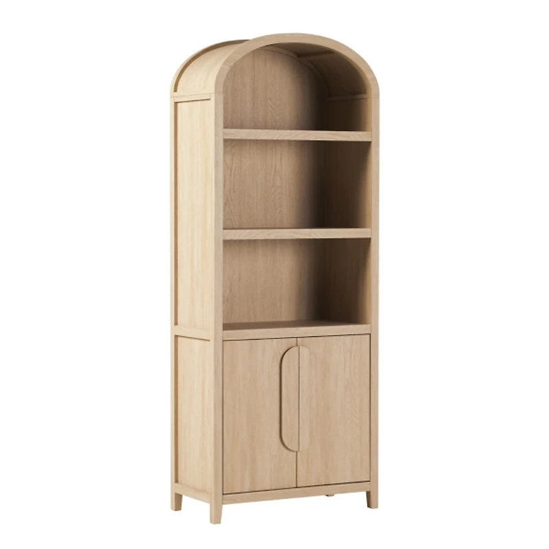 Coastal Arched Modern Chantelle Bookcase