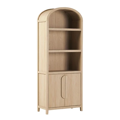 Coastal Arched Modern Chantelle Bookcase