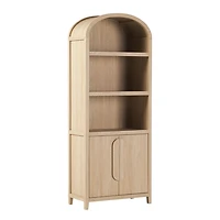 Coastal Arched Modern Chantelle Bookcase