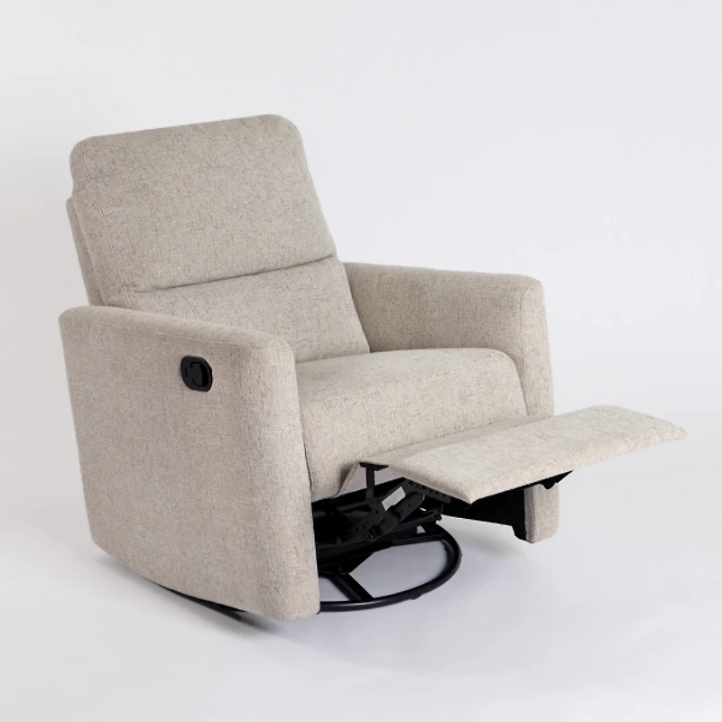 Stone Upholstered Conner Swivel Recliner