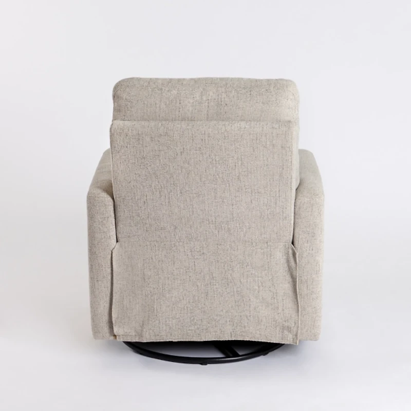 Stone Upholstered Conner Swivel Recliner