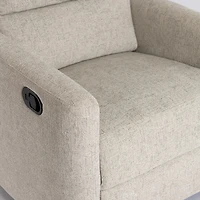 Stone Upholstered Conner Swivel Recliner