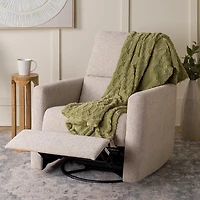 Stone Upholstered Conner Swivel Recliner