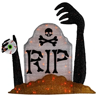Pre-Lit RIP Tombstone Outdoor Decoration