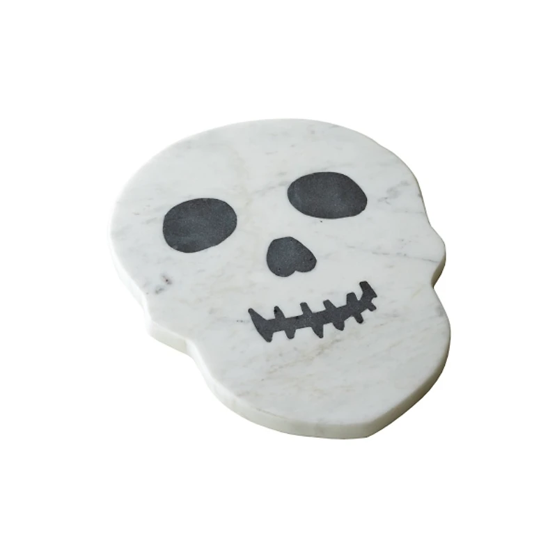 Marble Skull Halloween Cheese Board