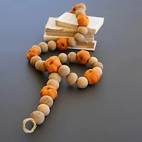 Beaded Pumpkin Garland