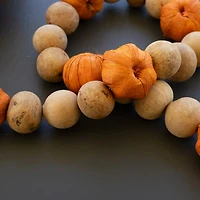 Beaded Pumpkin Garland