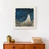 Stargazing Ghost Canvas Art Print