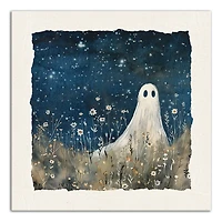 Stargazing Ghost Canvas Art Print
