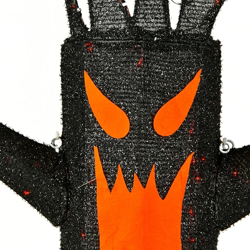 LED Orange & Black Haunted Halloween Tree, 4 ft.